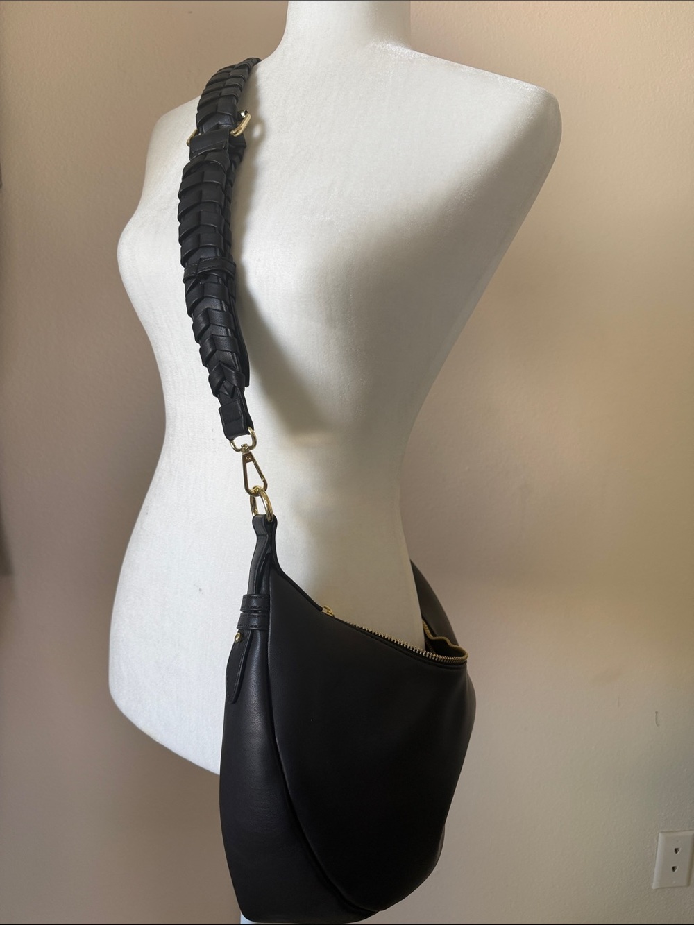 Jules Kay braided boho black crossbody